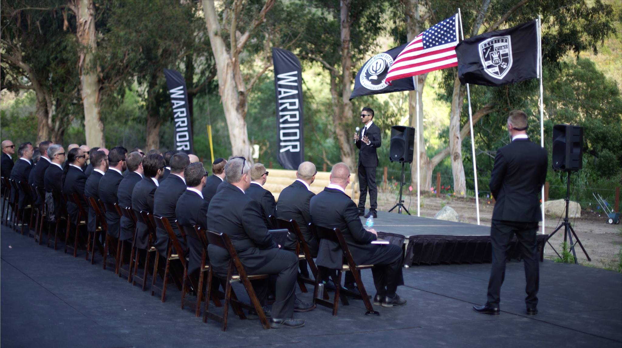 Ishan on stage at Warrior